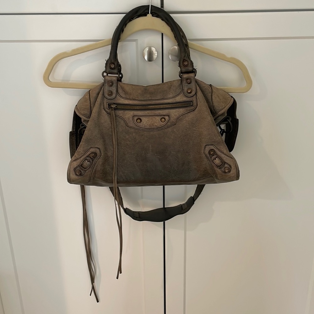 Balenciaga classic hand bag. Grey/Brownish